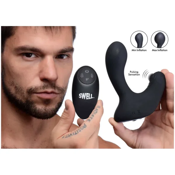 10X Inflatable and Tapping Silicone Prostate Vibrator