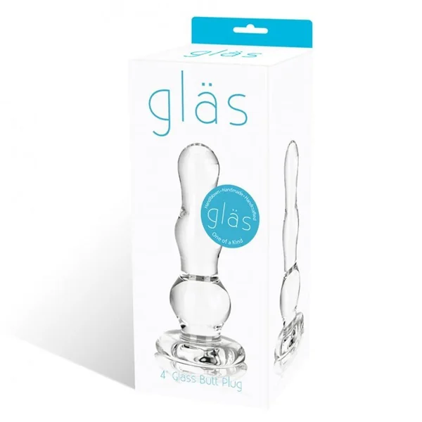 4 Inch Glass Butt Plug