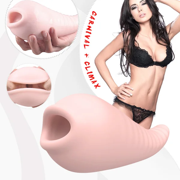 4D Realistic Deep Throat Male Masturbator Oral Silicone Portable Cock Stimulator