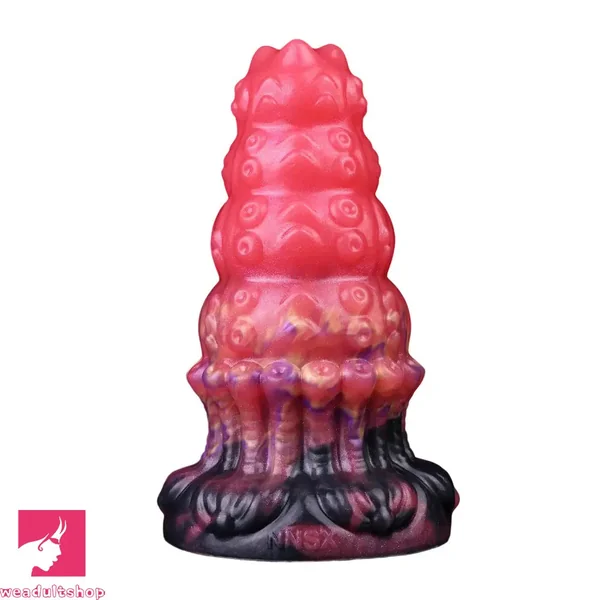 5.83in Fantasy Odd Silicone Soft Cock Dildo Hands-Free Clit Stimulator