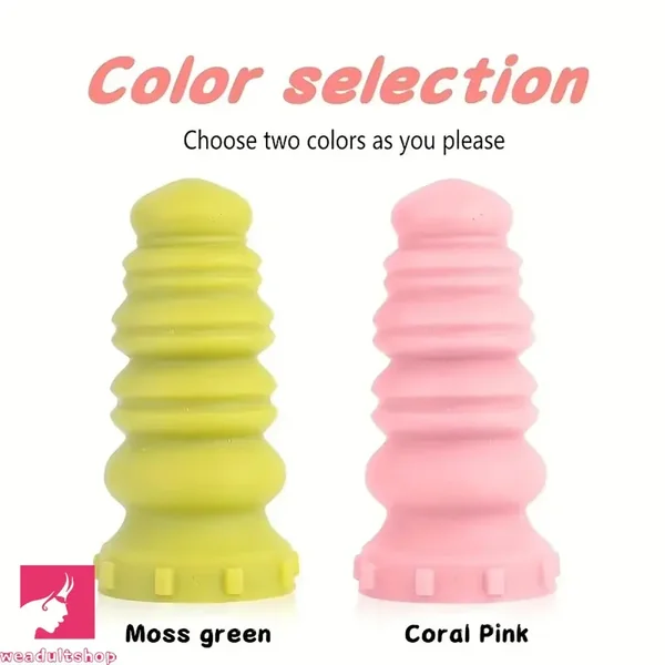 6.69in 7.87in 8.46in 9.25in 10.24in Soft Silicone Odd Big Macaron Thick Dildo