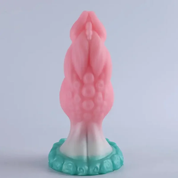 7.09in Monster Fantasy Thick Knot Dragon Silicone Dildo With Suction Cup