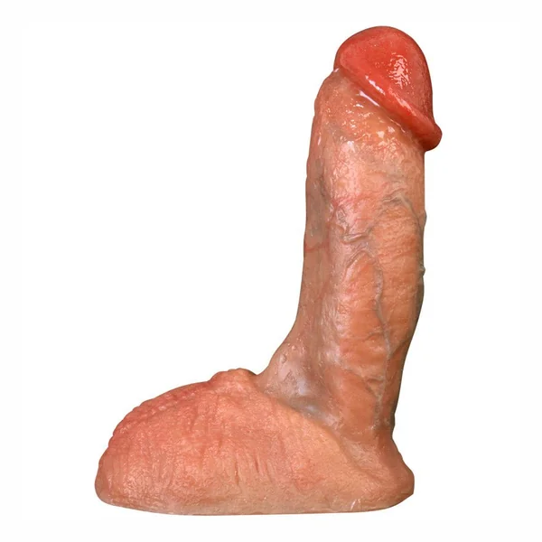 7.5 Inch Top Realistic Vein Texture Dual-Density Liquid Silicone Dildo