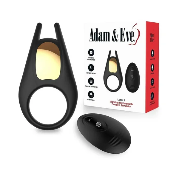 Adam & Eve Lucas II Vibrating Rechargeable Couples Stimulator
