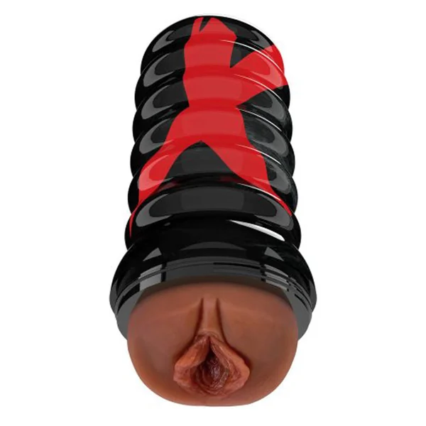Air-Tight Brown Pussy Stroker Masturbation Aid for Men
