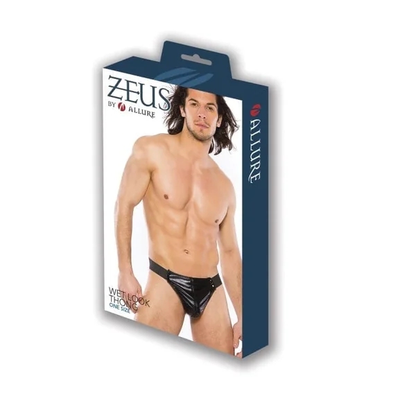 Allure Lingerie Zeus Front Opening Thong One Size