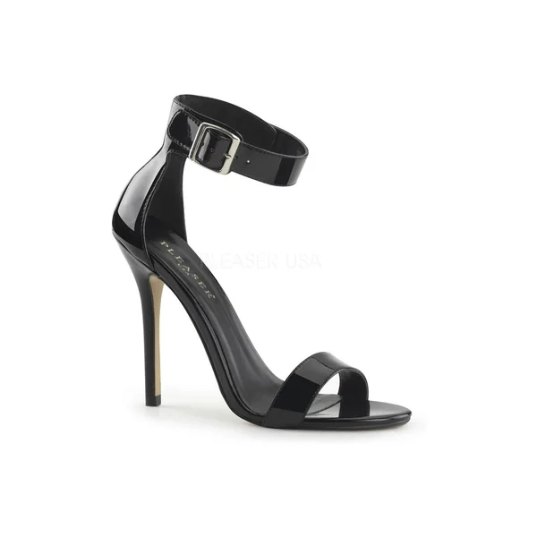 AMUSE-10 Sandal | Black Patent