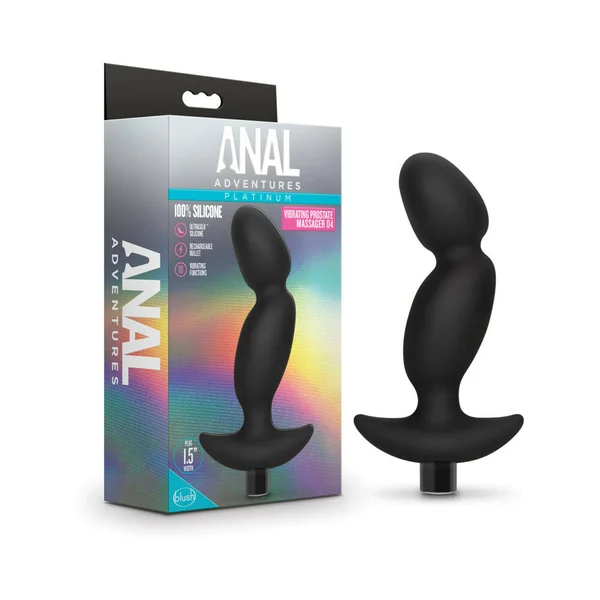 Anal Adventures Platinum Silicone Rechargeable Vibrating Prostate Massager 04