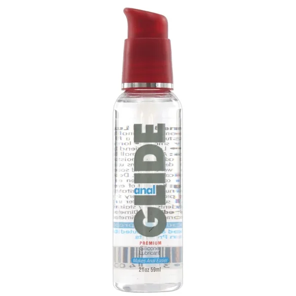 Anal Glide Silicone Lubricant – 2 oz Pump Bottle