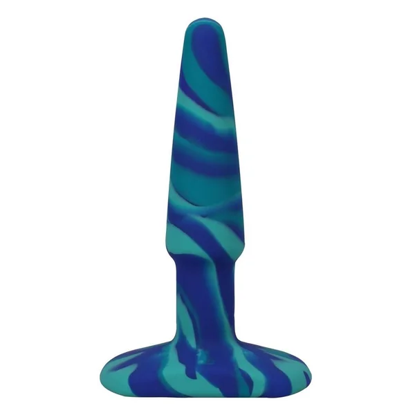 A-Play Groovy Silicone Anal Plug 4in – Blue