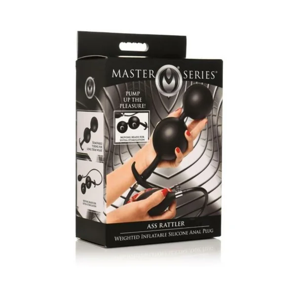 Ass Rattler Weighted Inflatable Silicone Anal Plug
