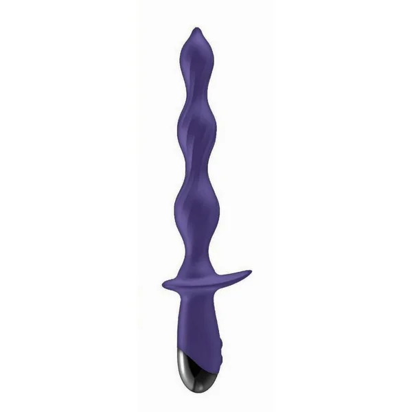 Ass-Sation Deep Dive Contoured Wand Rechargeable Silicone Anal Probe – Purple