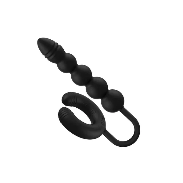 Atomic Dual Exciter Silicone Rechargeable Anal Stimulator – Black