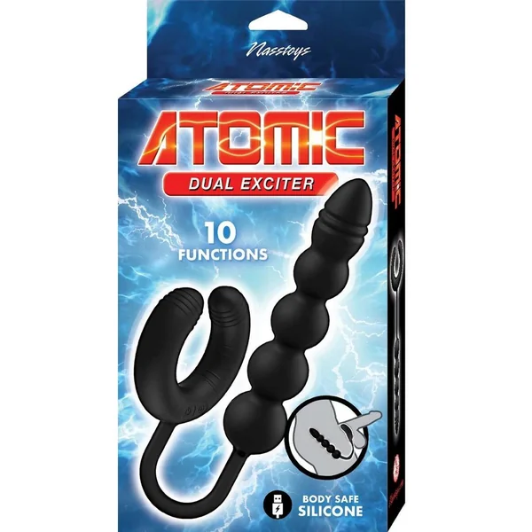 Atomic Dual Exciter Silicone Rechargeable Anal Stimulator