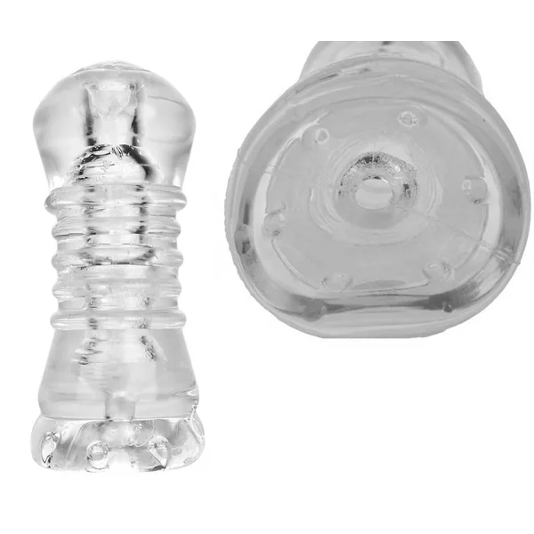 Atomic Jock Jerk Jack Off Masturbation Sleeve Clear 6.5 Inch