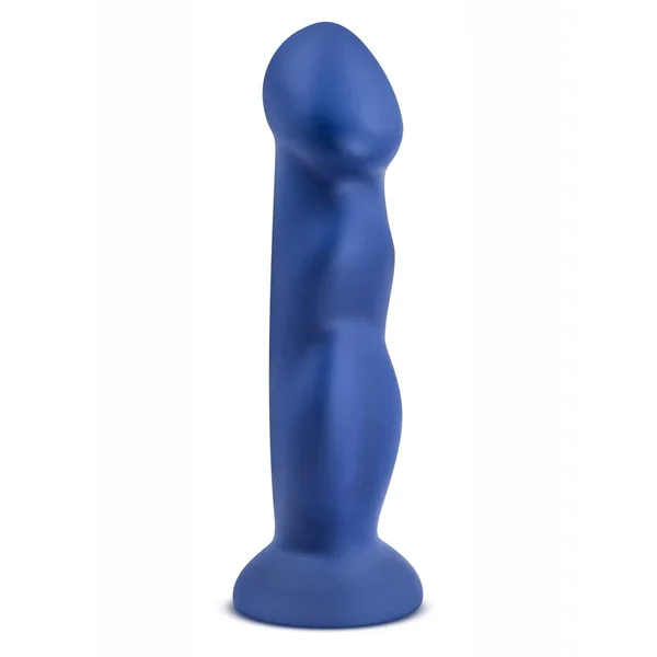 Avant D12 Suko Non Vibrating Dildo Silicone Suction Cup Base Harness Compatible Waterproof Blue