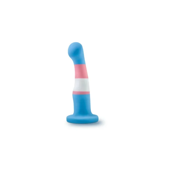 Avant Pride P2 True Blue Silicone Dildo, 5.25 Inch Insertable, 1.4 Inch Max Width