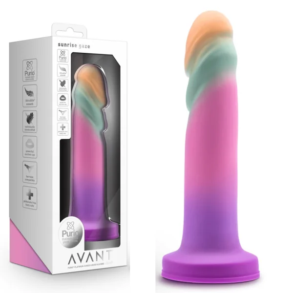 Avant Sunrise Gaze Strong Suction Base Dong Harness Compatible G-Spot Dildo – Sherbet