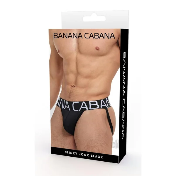 Banana Cabana Jock Md/lg Black