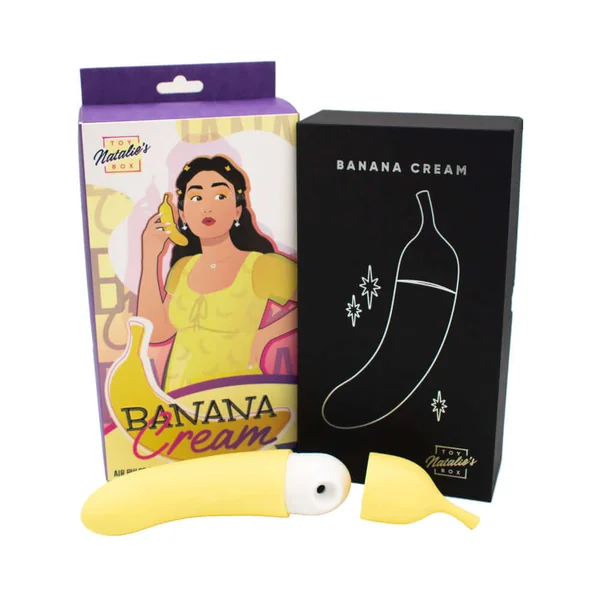 Banana Cream Air Pulse and G-Spot Vibrator
