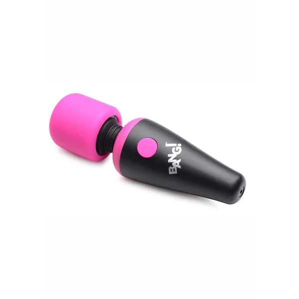 Bang! 10X Vibrating Mini Rechargeable Silicone Wand Massager – Pink