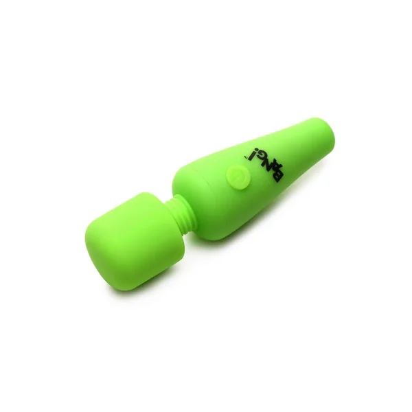Bang! Glow in the Dark Rechargeable Silicone Mini Wand – Green