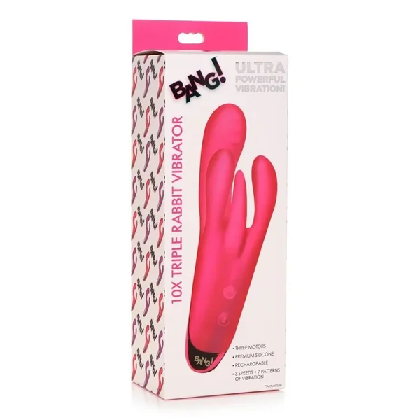 Bang! Triple Rabbit Silicone Vibrator
