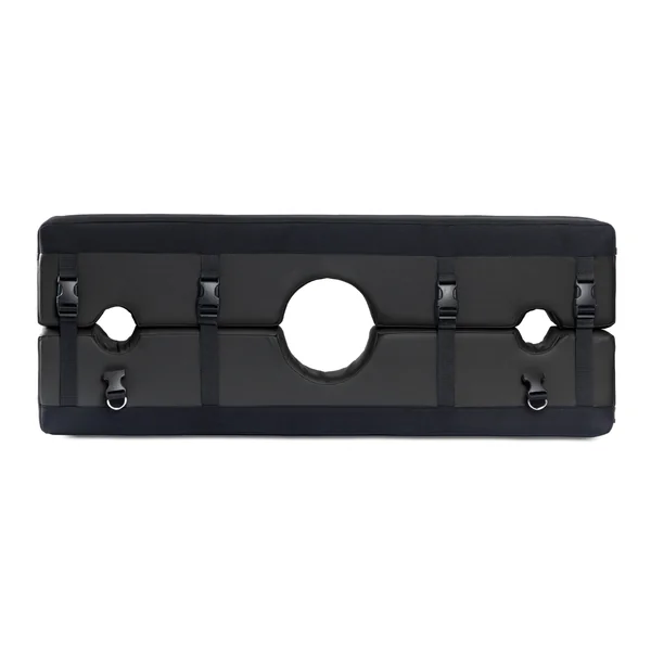 Bastion Bondage Stocks Black – non retail box