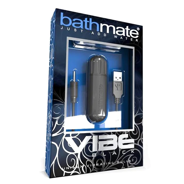 Bathmate Vibe Unisex Vibrating Bullet Rechargeable Waterproof Black