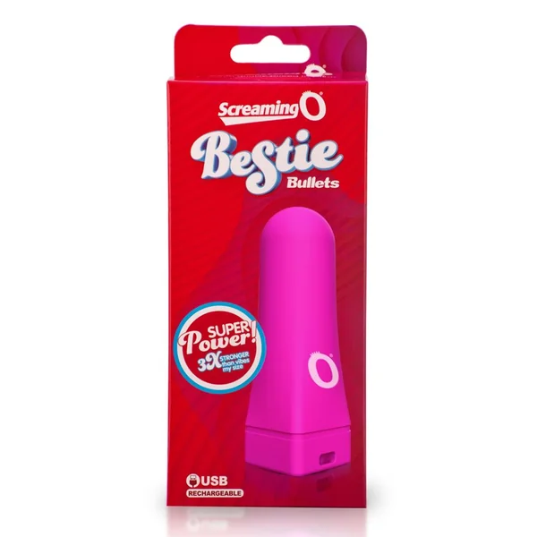 Bestie Bullet USB Rechargeable Waterproof Pink