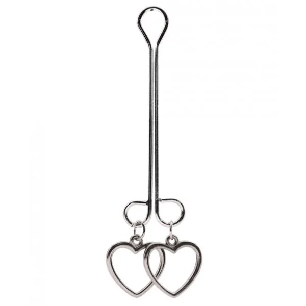 Bijoux De Cli Clit Clamp Double Loop Heart Charms