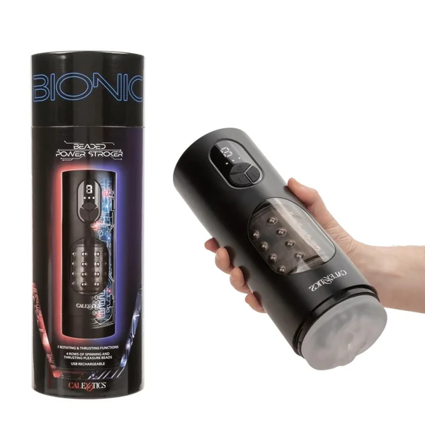 Bionic Beaded Power Stroker Rechargeable Masturbator
