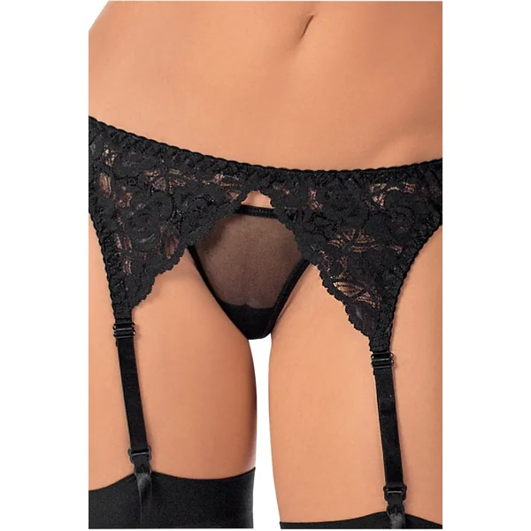 Black Lace Garter Belt