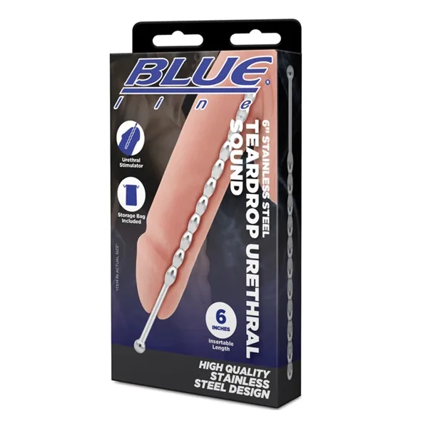 Blue Line 6″ Stainless Steel Teardrop Urethral Sound