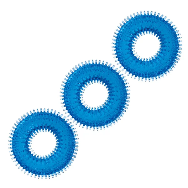 BLUE LINE ULTRA STIM 3CT COCK RINGS