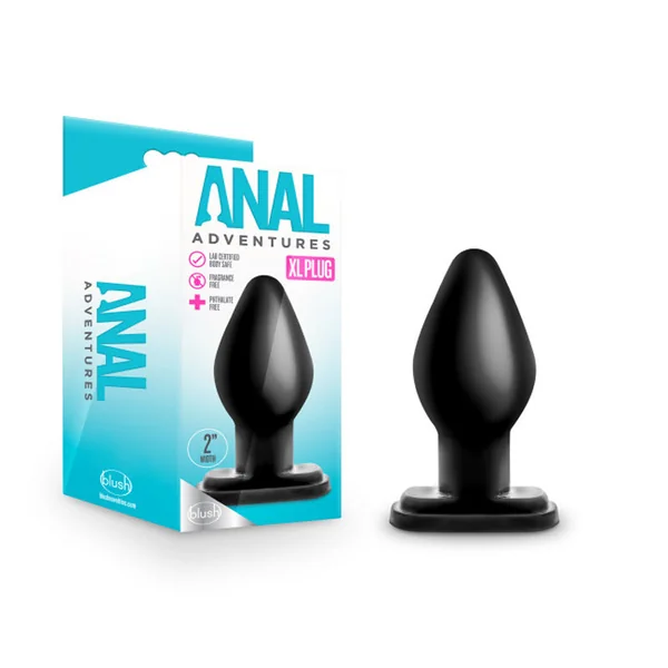 Blush Anal Adventures XL Plug Black
