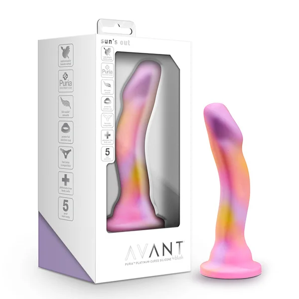 Blush Avant Sun's Out 7.5 in. Silicone Dildo with Suction Cup Pink