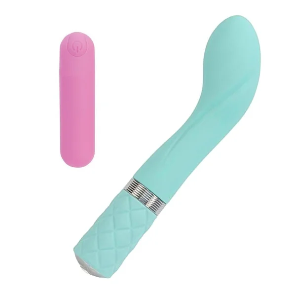 BMS Pillow Talk Sassy, Teal & Essential Bullet PowerBullet, Pink Vibrator Bundle