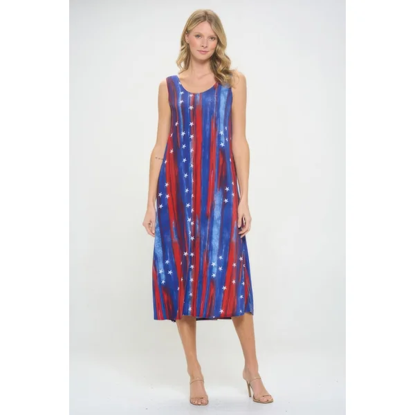 Bns Print Long Tank Dress