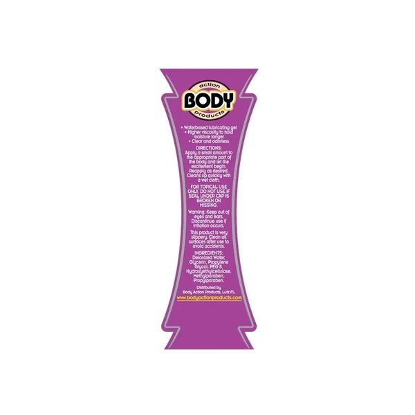 Body Action Supreme Gel Water Based Lubricant 4.8 oz
