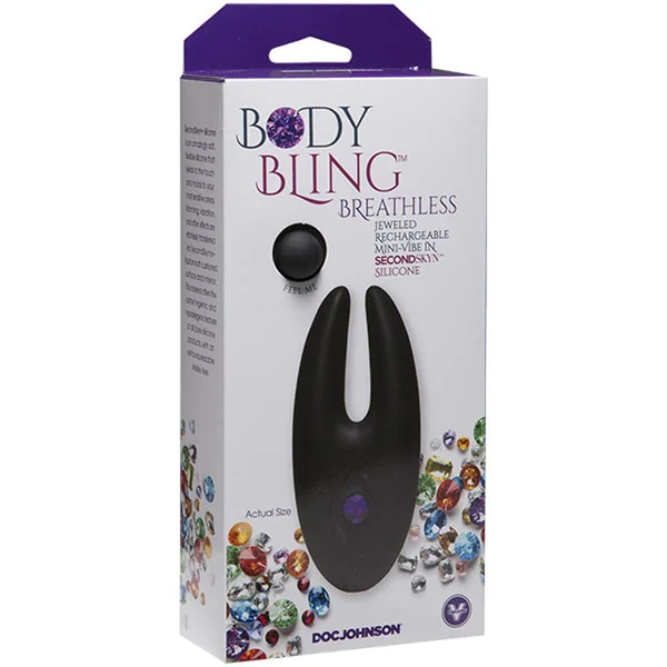 Body Bling - Clit Cuddler Mini-Vibe in Second Skin Silicone - Purple