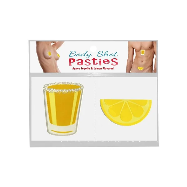 Body Shot Pasties – Gold/White