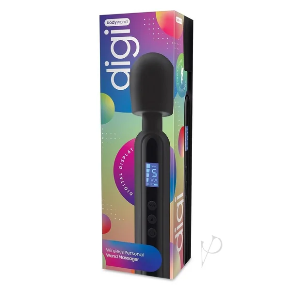 Bodywand Digi Rechargeable Silicone Massager - Black