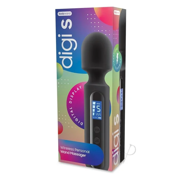 Bodywand Digi S Rechargeable Silicone Mini Massager - Black