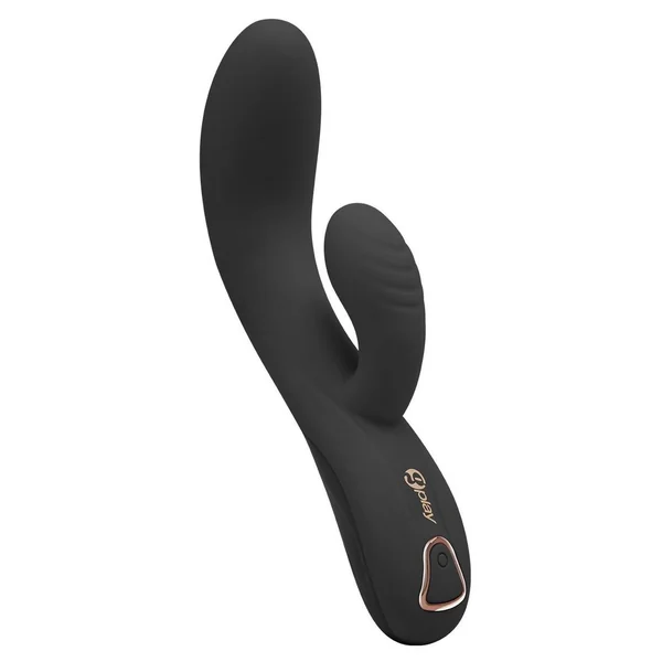 Bodywand G-Play Squirt Trainer Rechargeable Silicone Rabbit Vibrator – Black