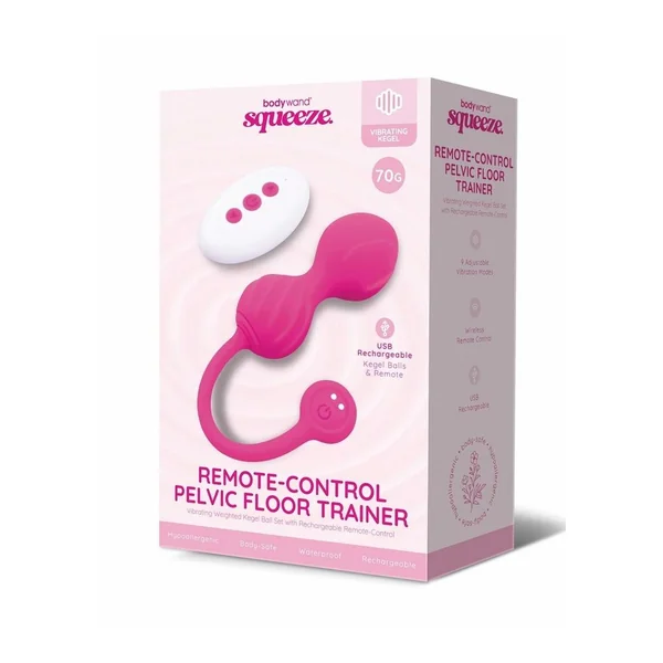 Bodywand Squeeze Remote Control Rechargeable Silicone Pelvic Floor Trainer Weighted 70g