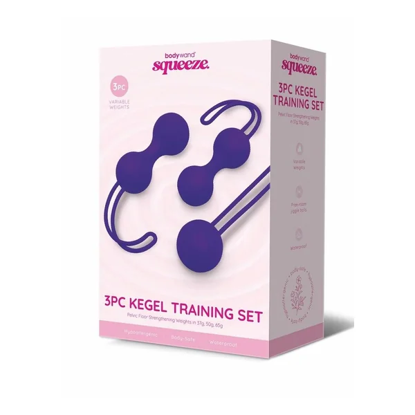 Bodywand Squeeze Silicone Kegal Training Set 37-65g