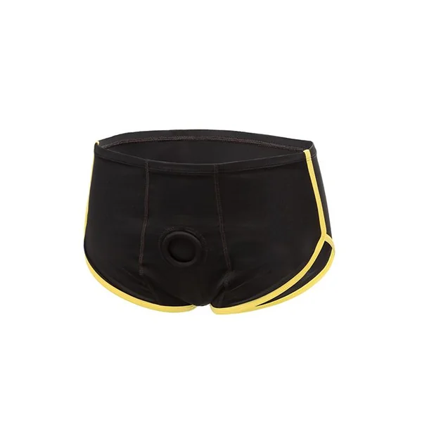 Boundless Boxer Brief Harness – Black & Yellow