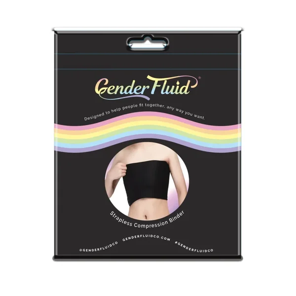 Buy Gender Fluid Strapless Chest Compression Binder - XXXL Black