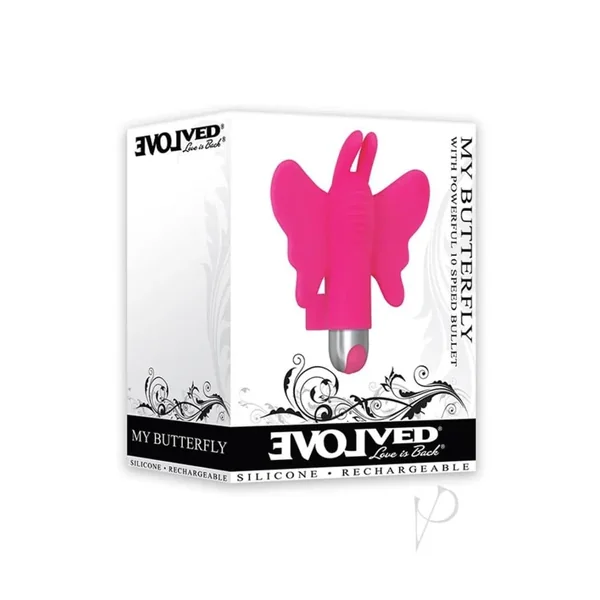 Buy My Butterfly Multi Speed Finger Vibrator Silicone Waterproof Pink